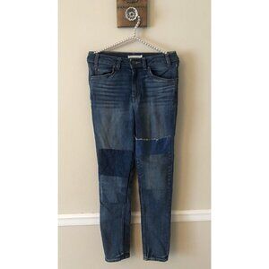 Levis Orange Tab 721 Vintage High Rise Skinny Jeans Patchwork Size 27